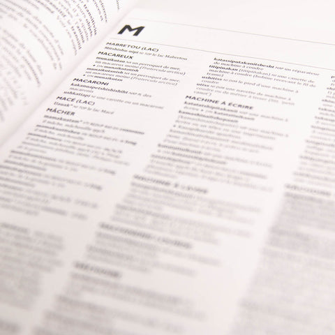 Dictionnaire Français-Innu (vol. A-L. Vol. M-Z)