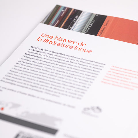 Une histoire de la littérature innue